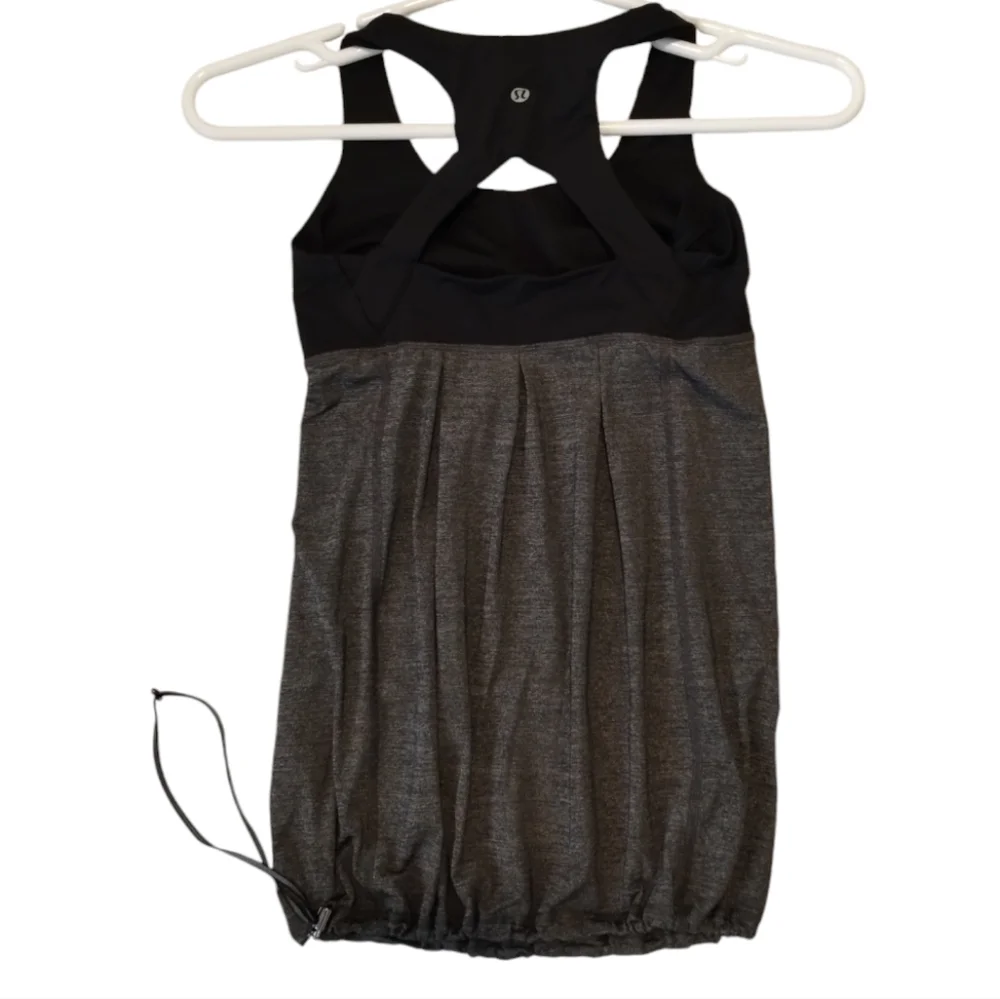 Lululemon Run Back On‎ Track Tank Heathered Cinched Waist Top